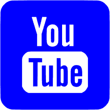 YouTube blue logo